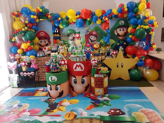 Decoração Festa Super Mario